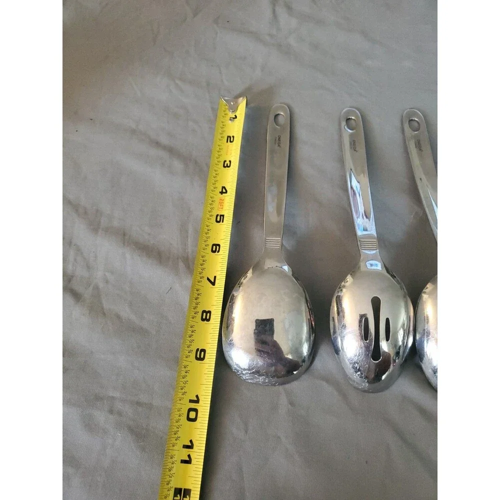 4 Oneida Stainless Steel Serving Spoon Ladle Silverware Flatware Set